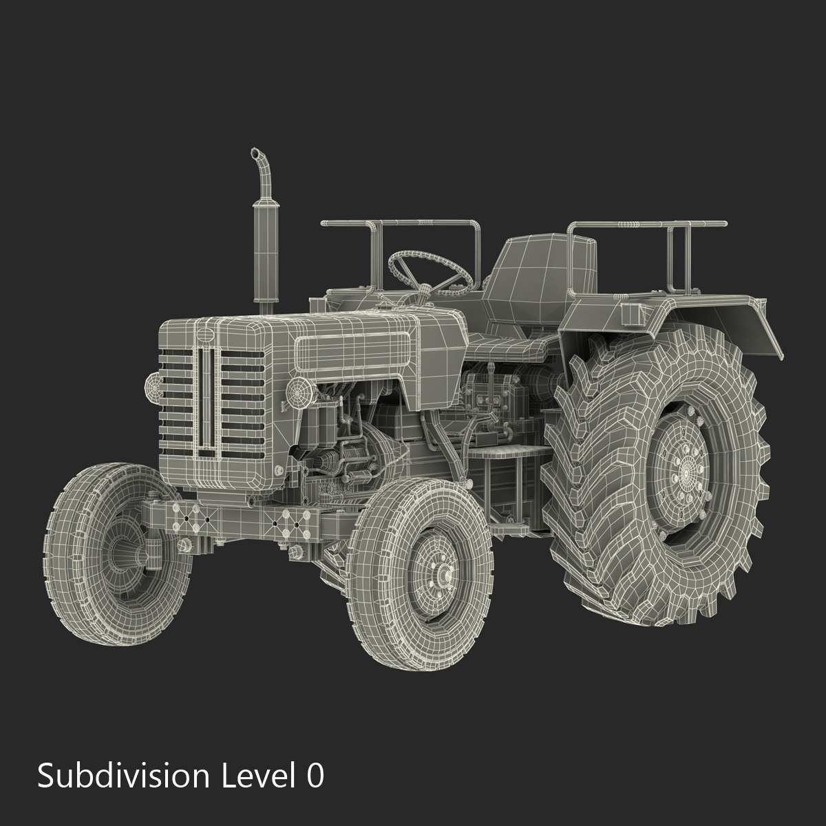 3D model Generic Tractor