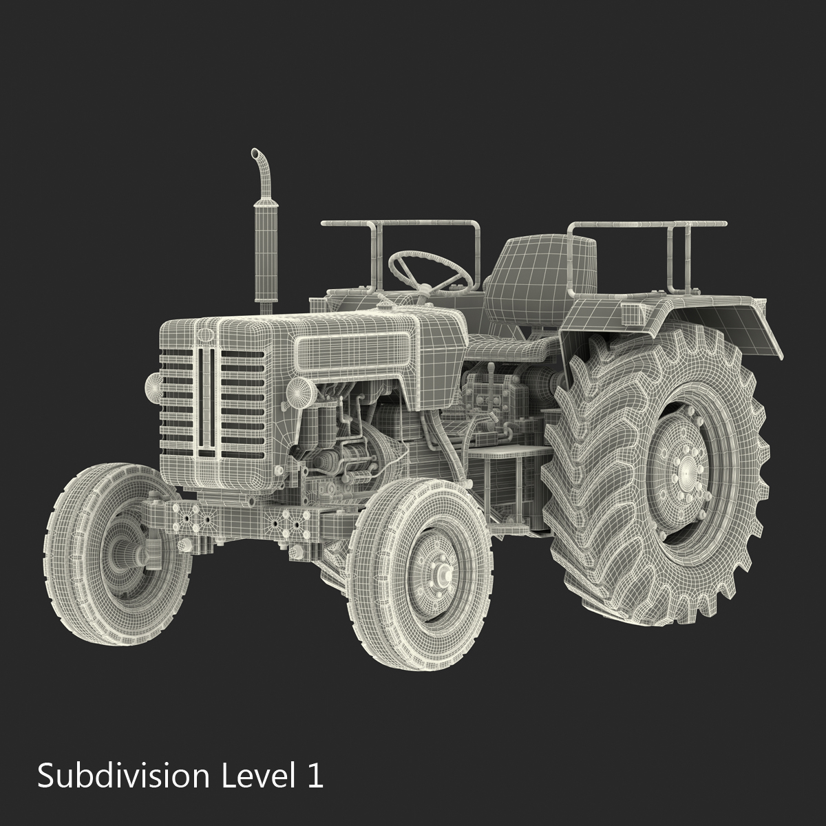 3D model Generic Tractor