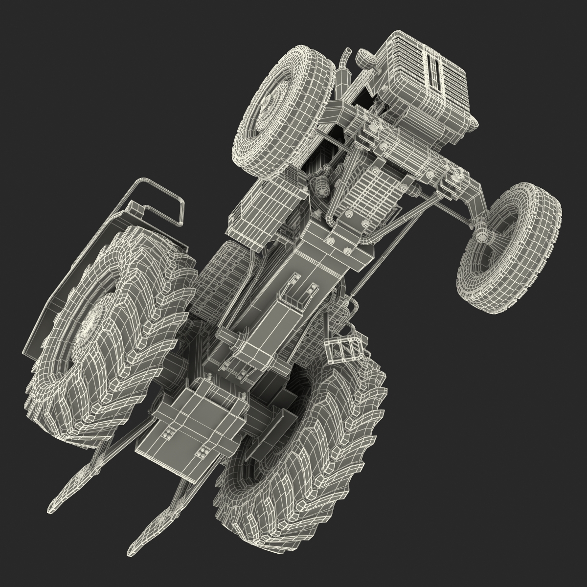 3D model Generic Tractor