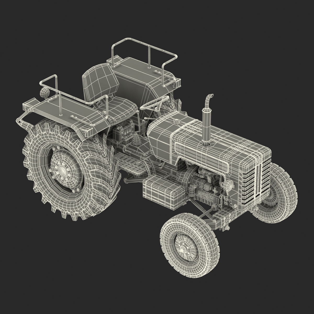 3D model Generic Tractor