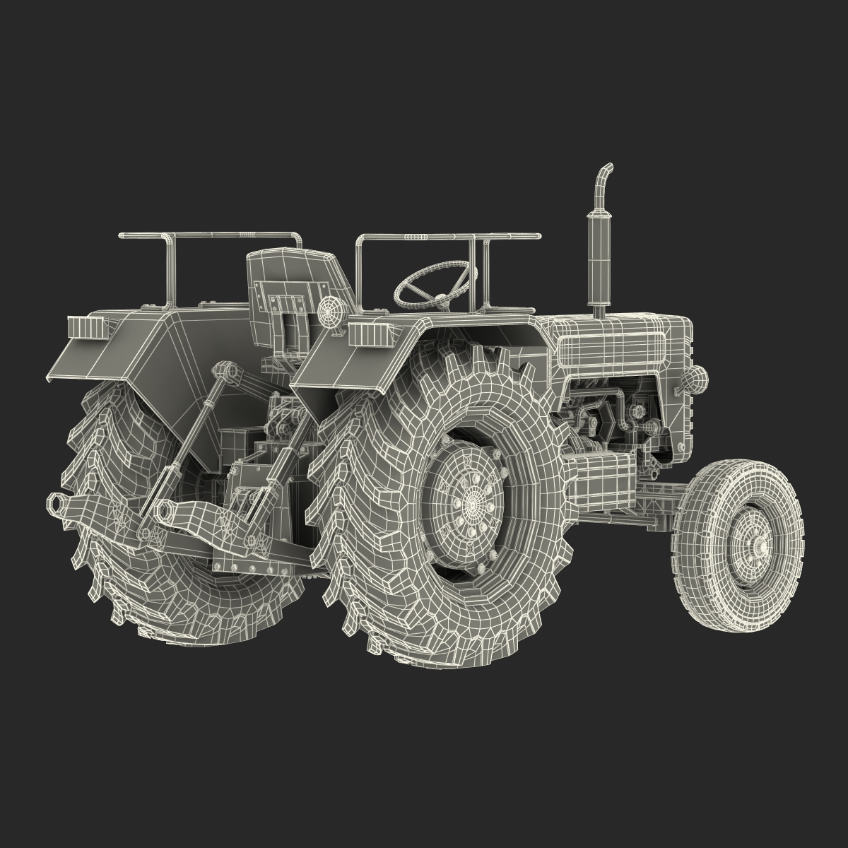 3D model Generic Tractor