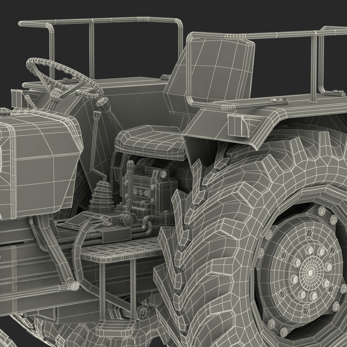 3D model Generic Tractor