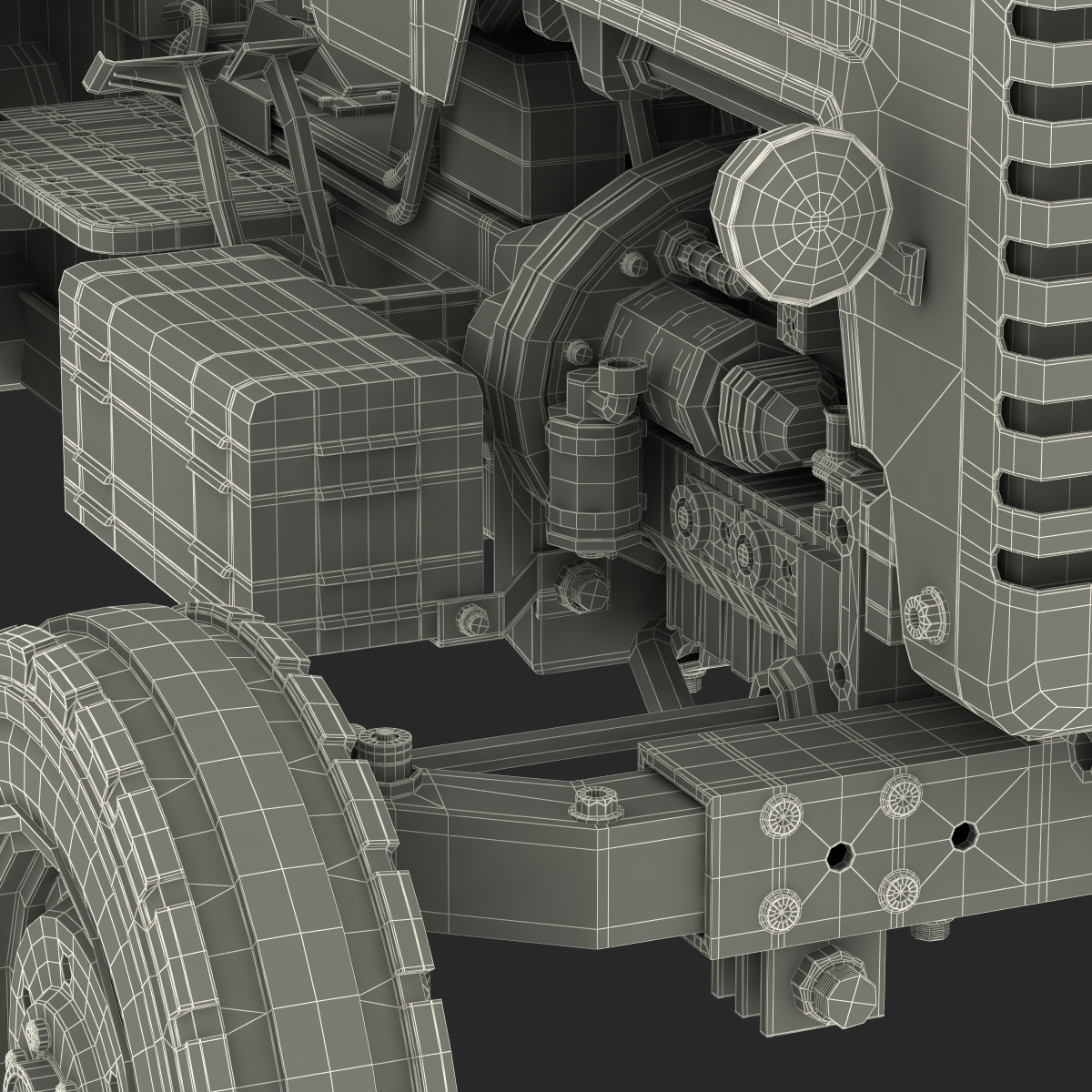 3D model Generic Tractor