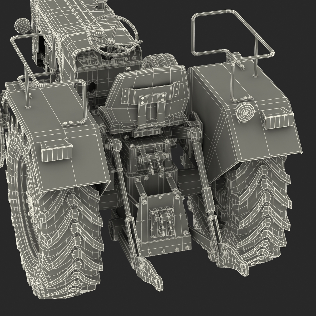 3D model Generic Tractor