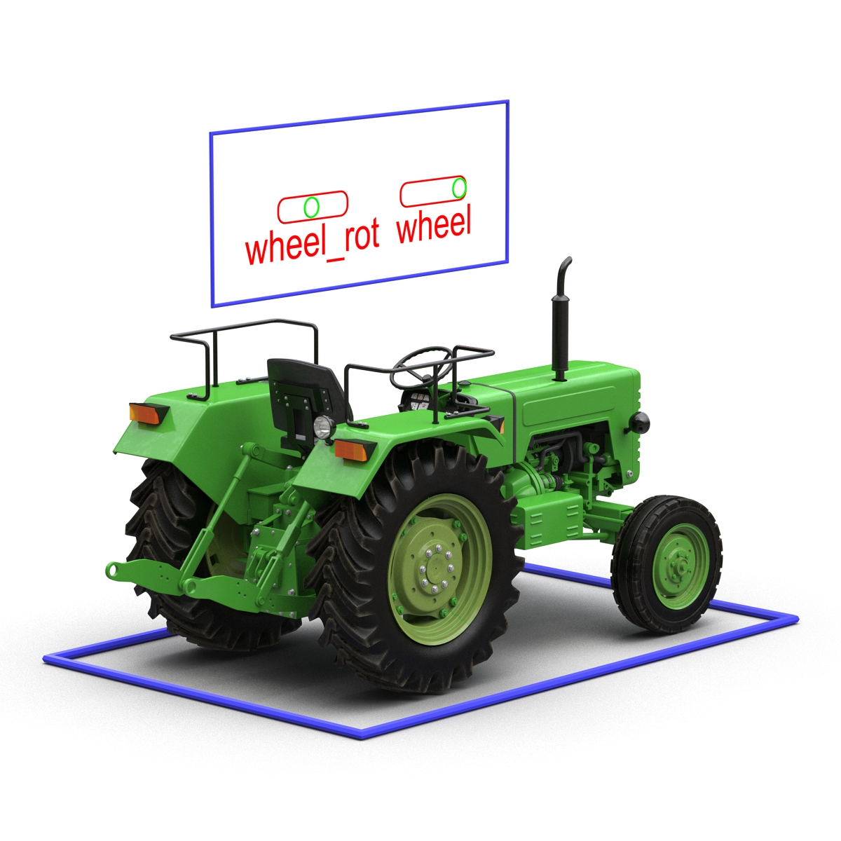 Generic Tractor Rigged 3D