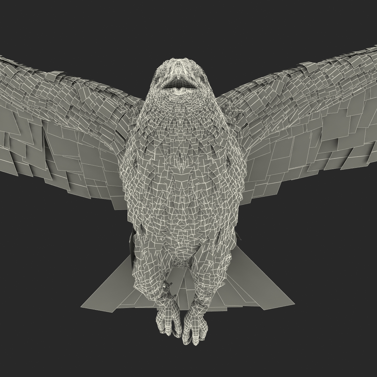 3D Imperial Eagle Pose 7