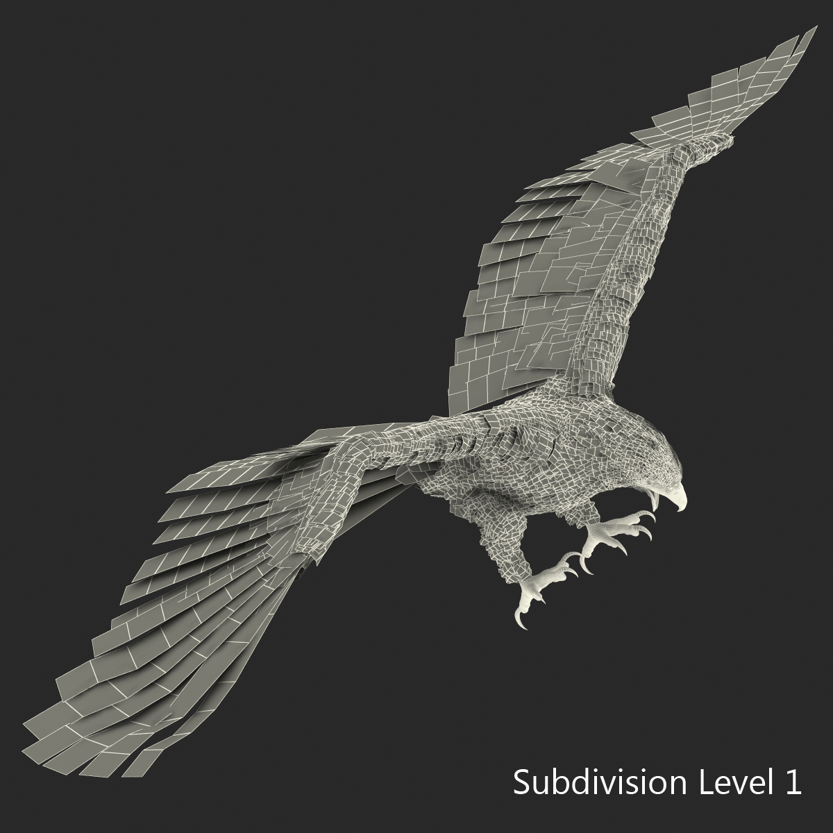 3D Imperial Eagle Pose 3