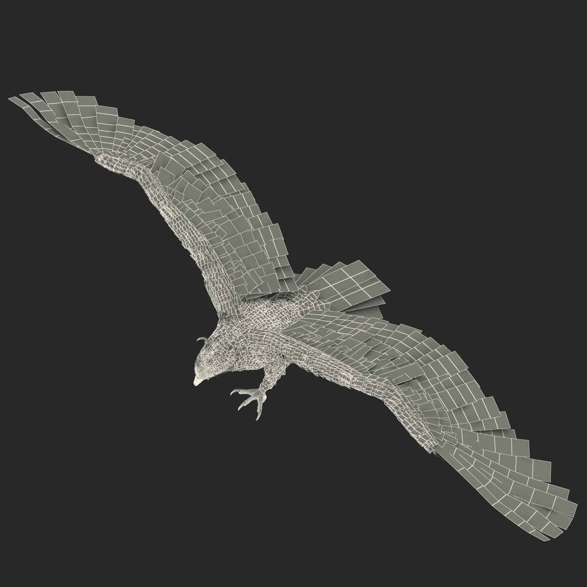 3D Imperial Eagle Pose 3