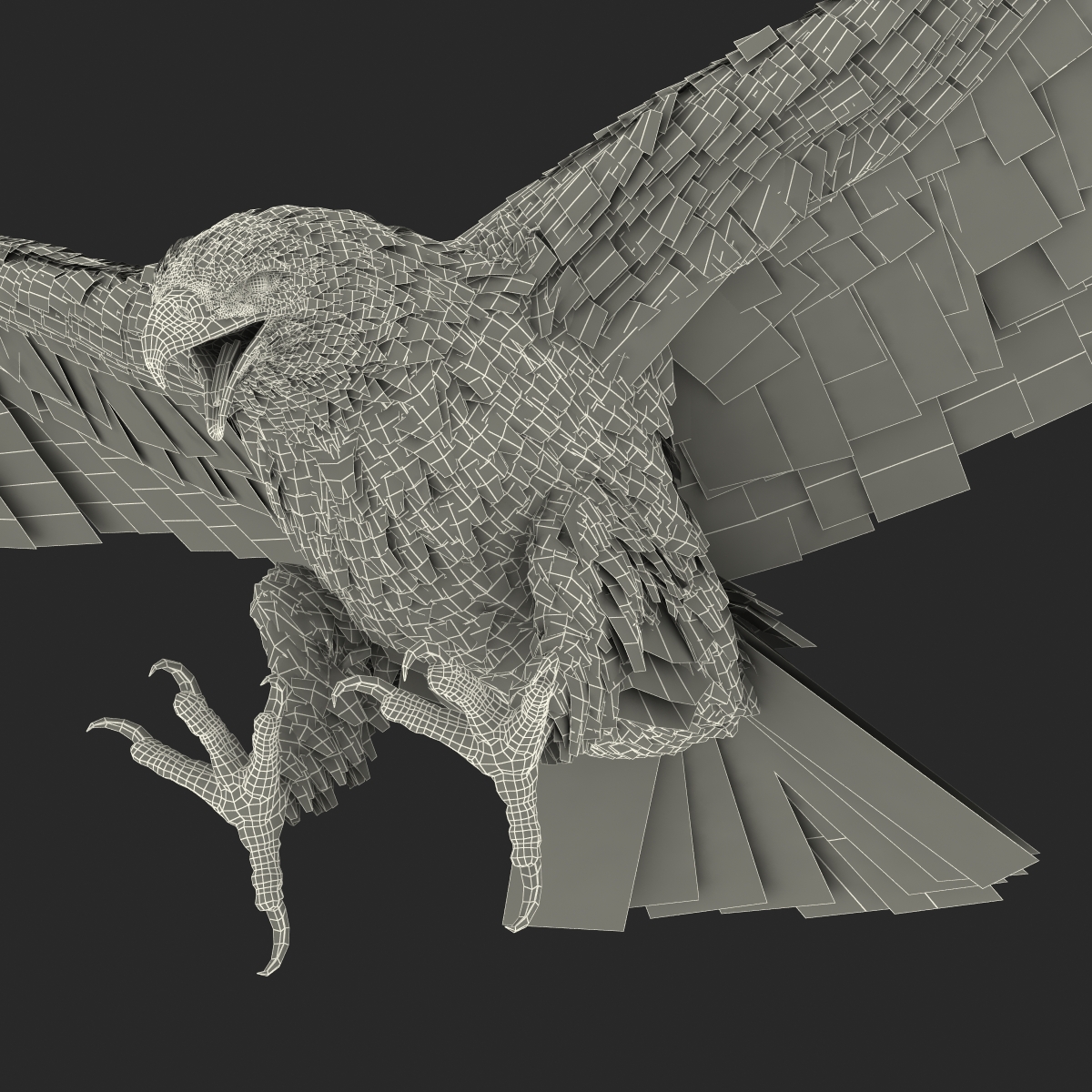 3D Imperial Eagle Pose 3