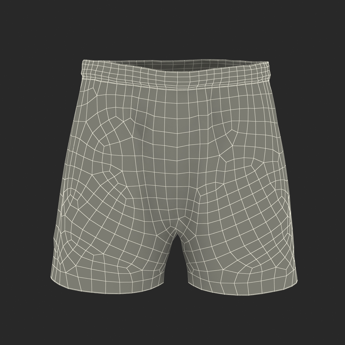 Soccer Shorts Green 3D model