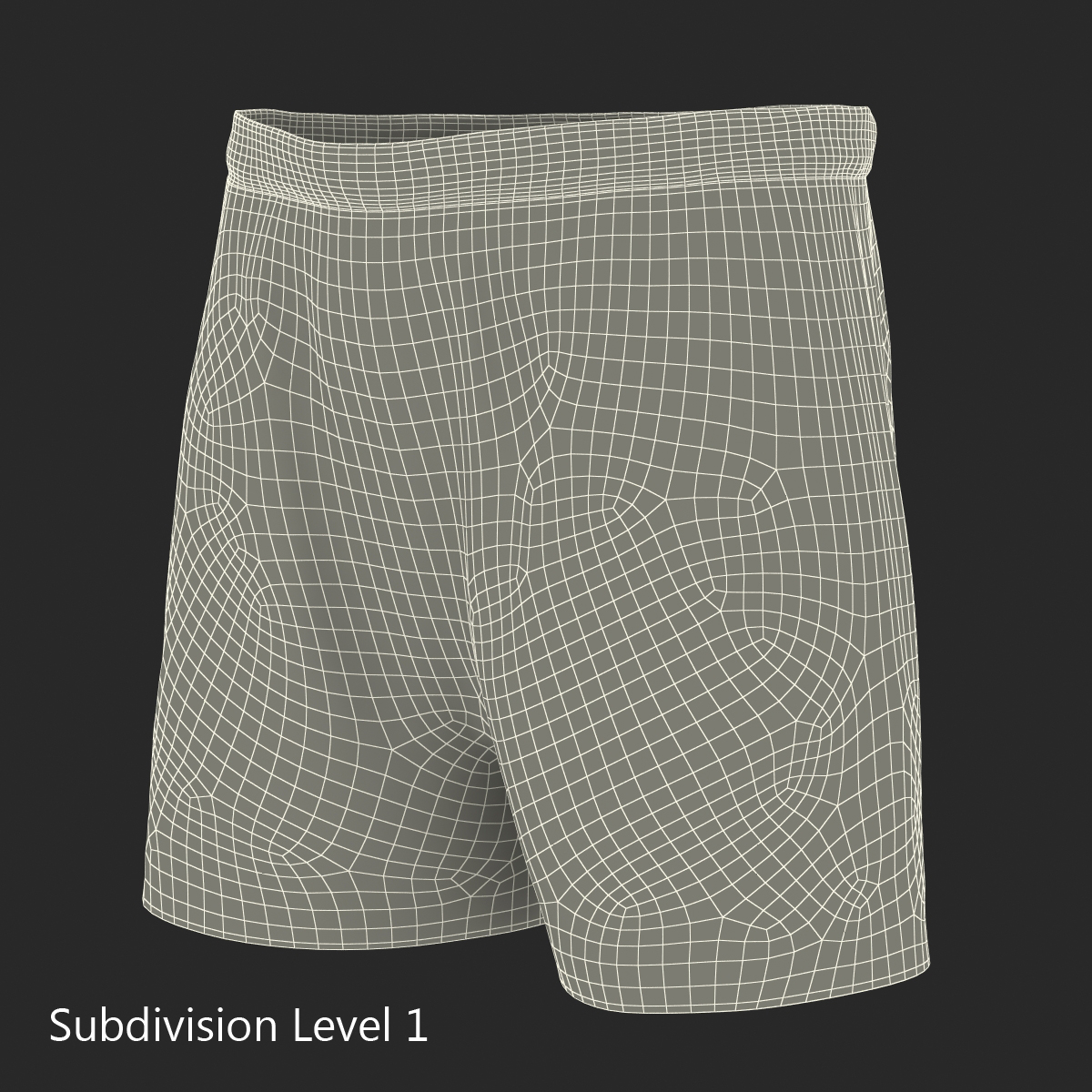 Soccer Shorts Red 3D