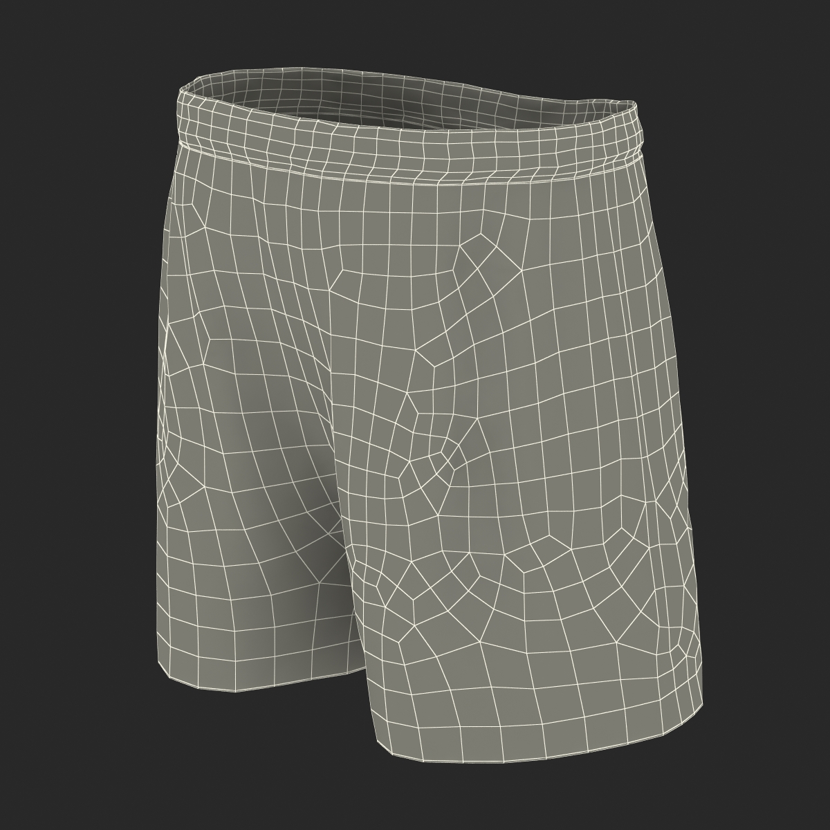 3D Soccer Shorts Blue model