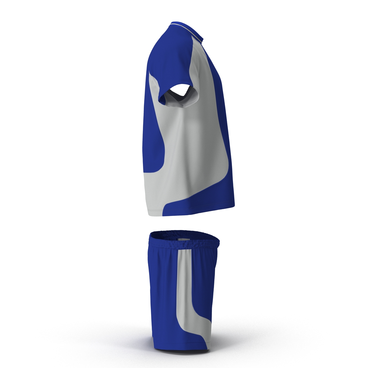 3D Soccer Uniform Blue 2