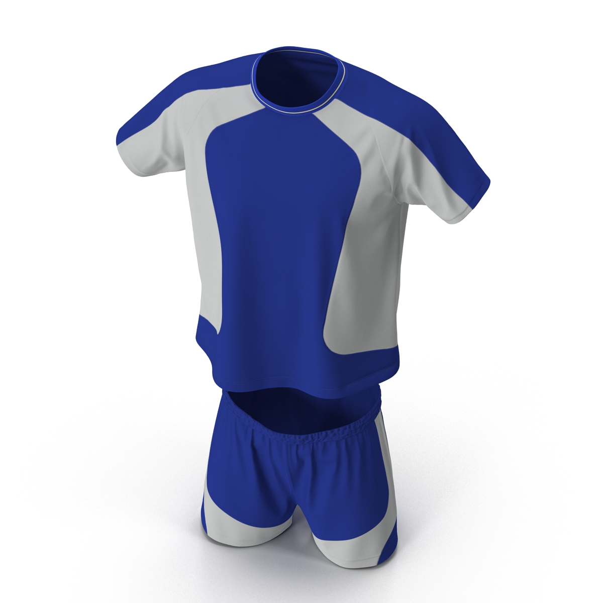 3D Soccer Uniform Blue 2