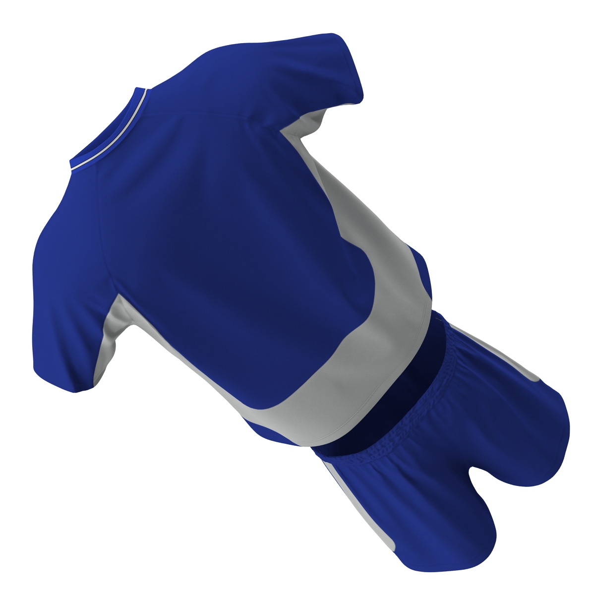 3D Soccer Uniform Blue 2