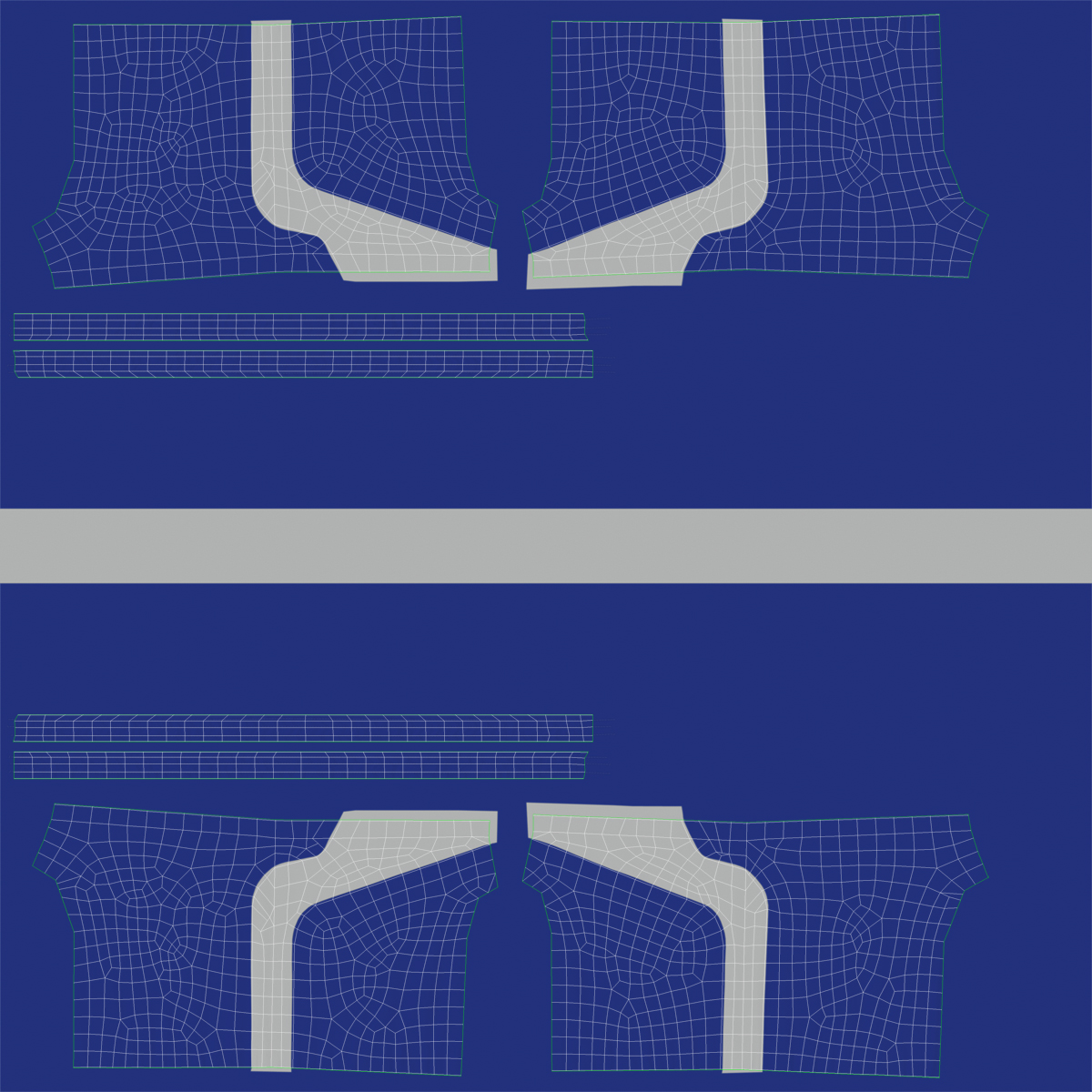 3D Soccer Uniform Blue 2