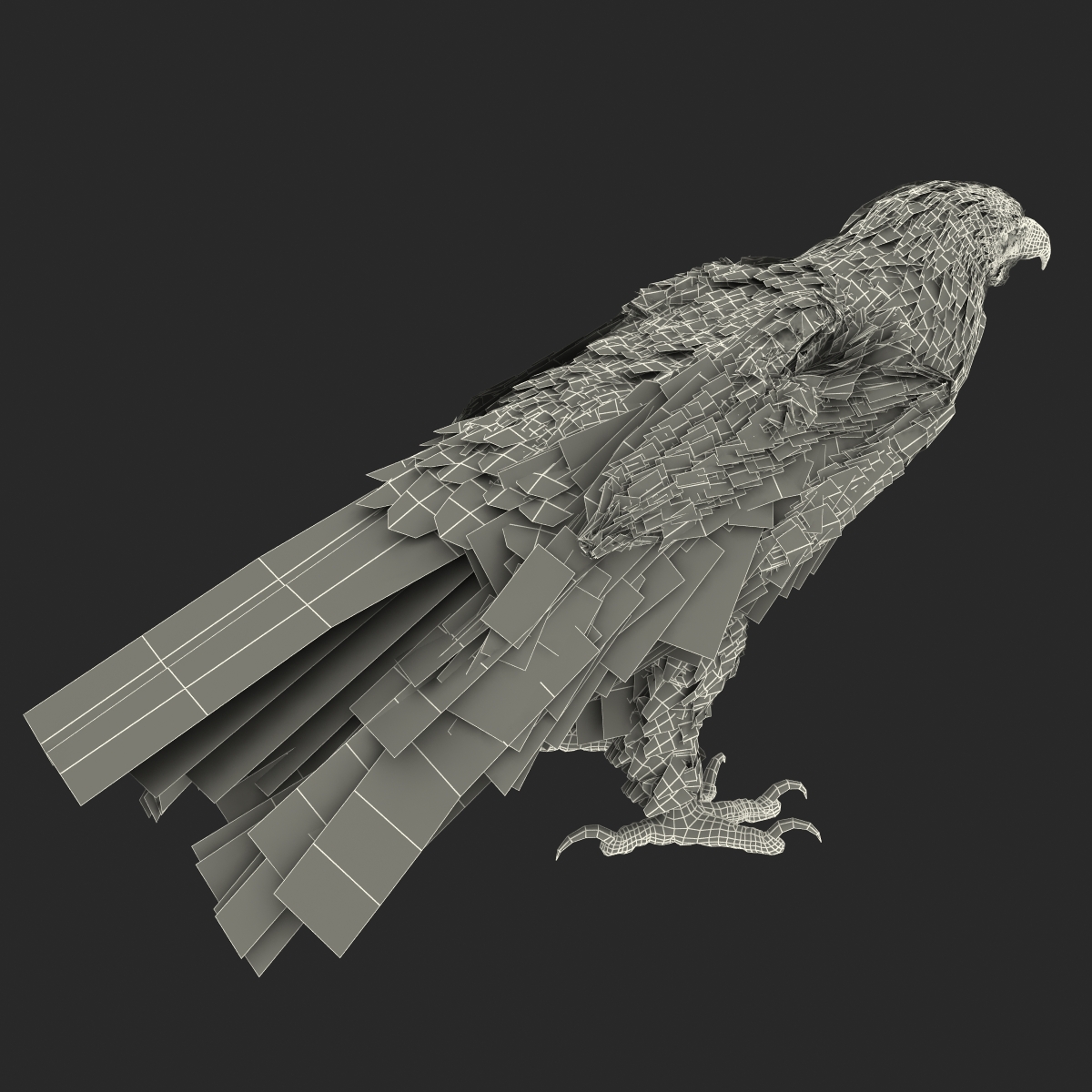 Gurney Eagle Pose 5 3D model