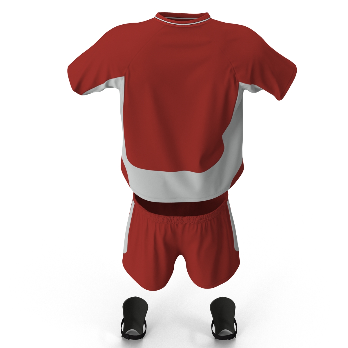 3D Soccer Uniform Red model