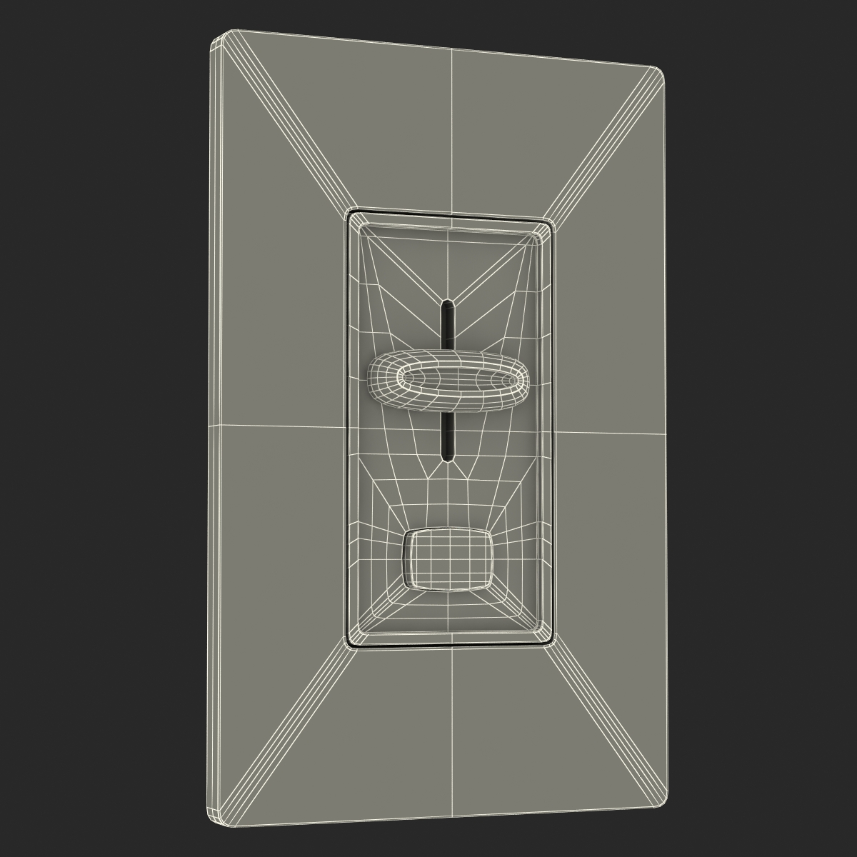 3D Dimmer Switch model