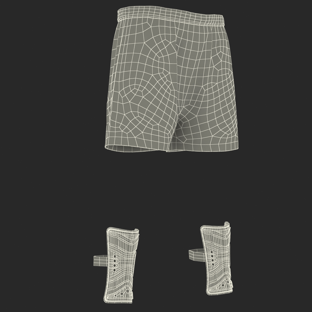 Soccer Uniform Blue 3D model