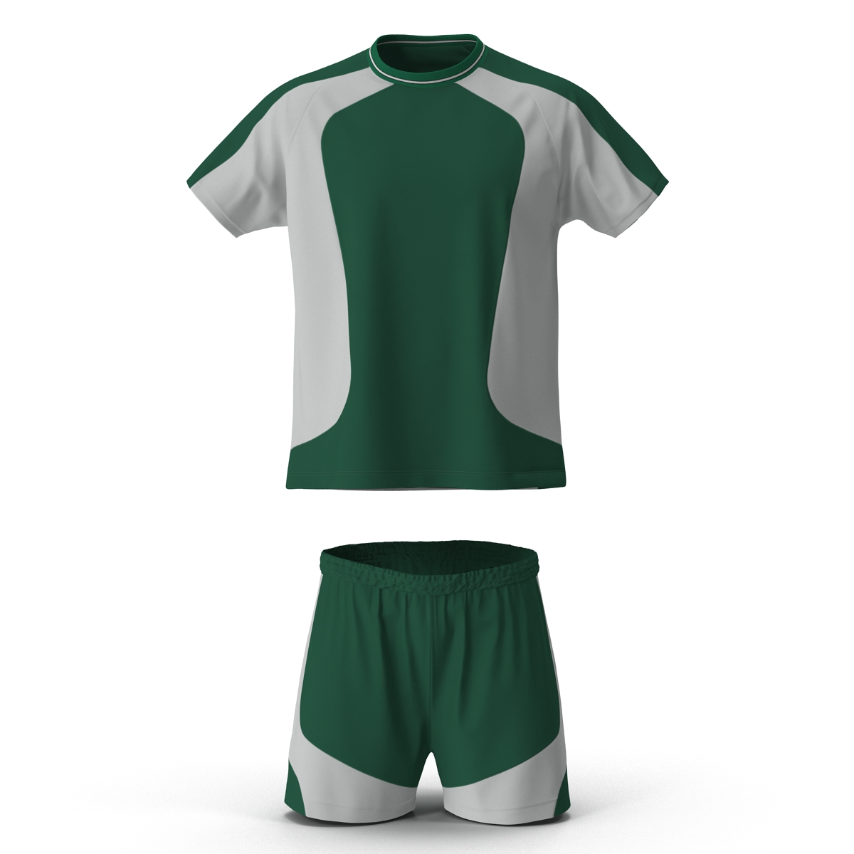 3D model Soccer Uniform Green