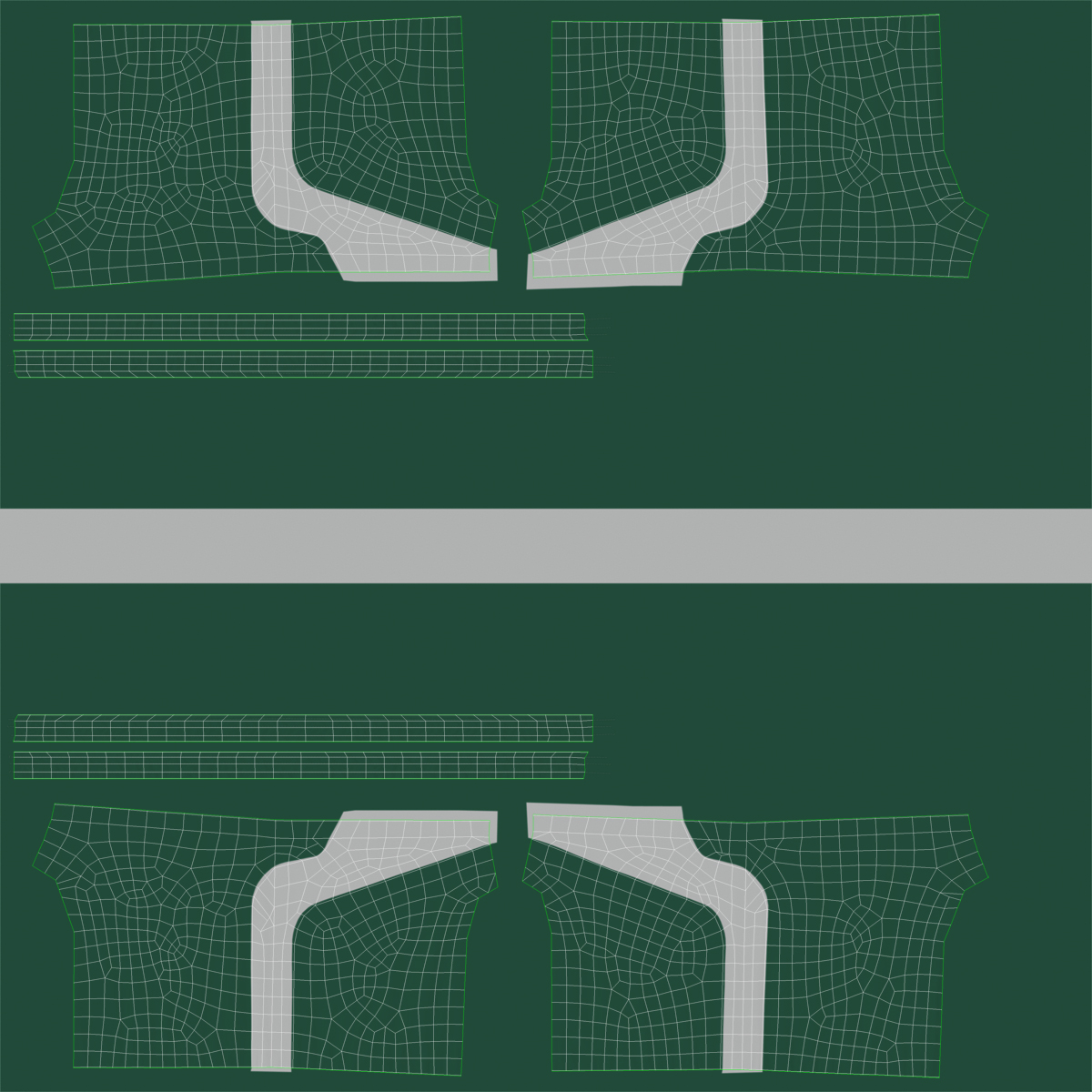 3D model Soccer Uniform Green