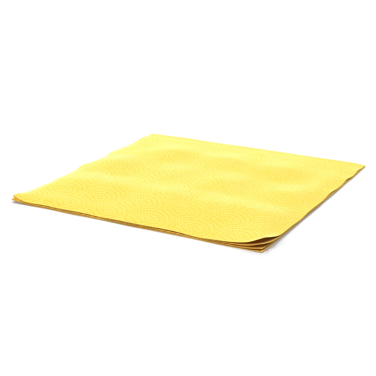 Paper Napkin Yellow 3D model