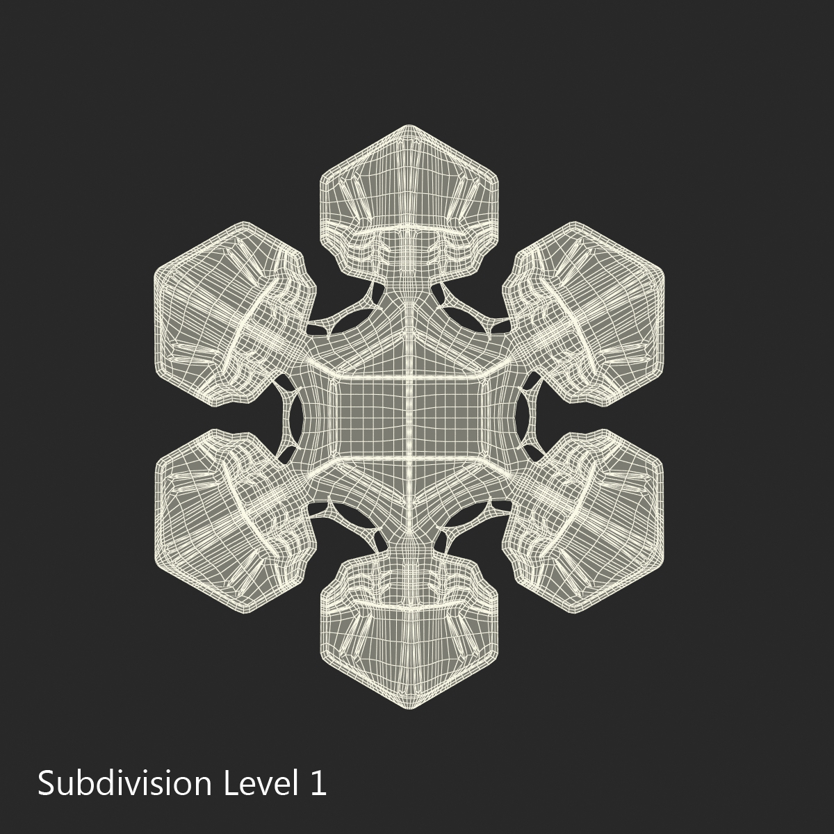 Snowflake 3D model