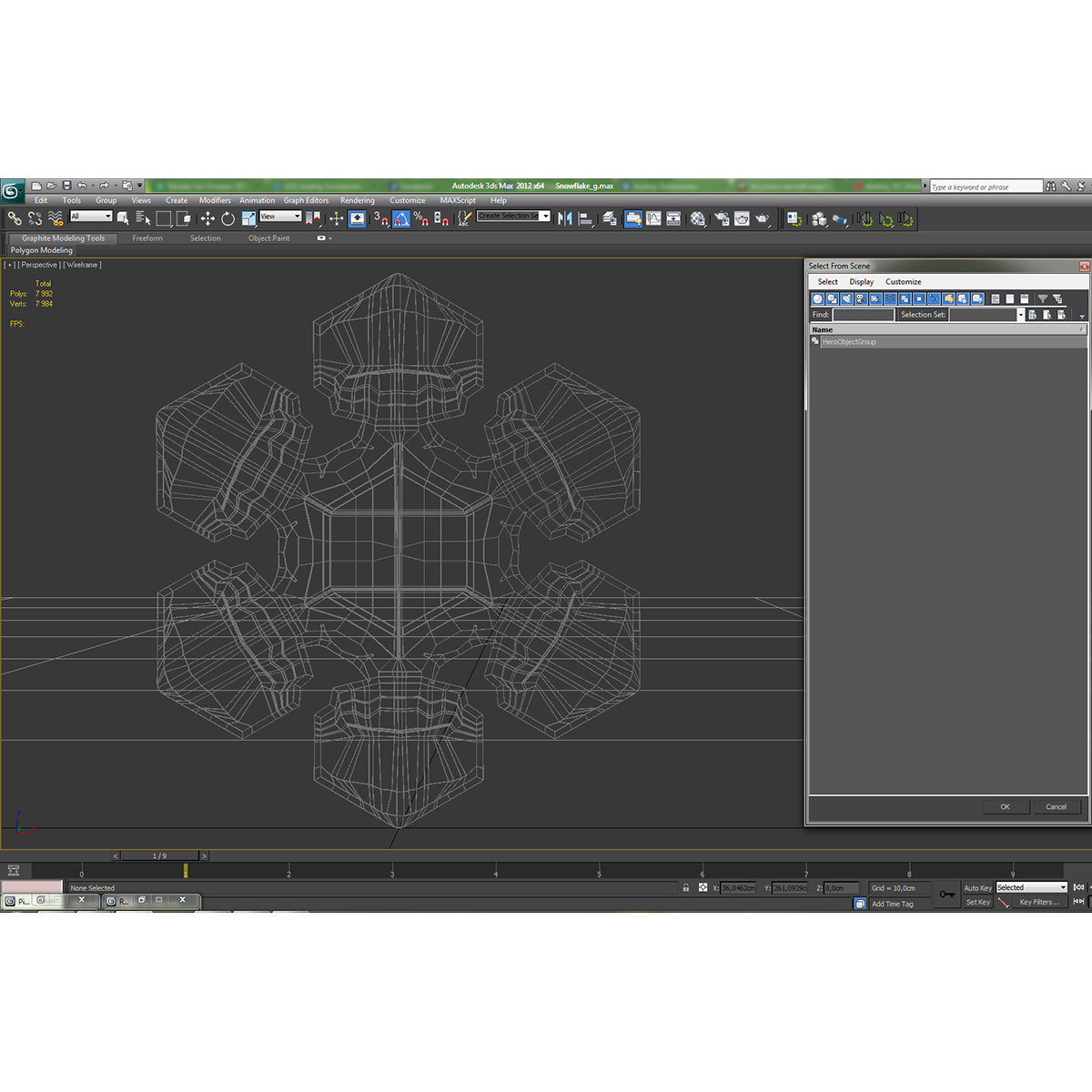 Snowflake 3D model