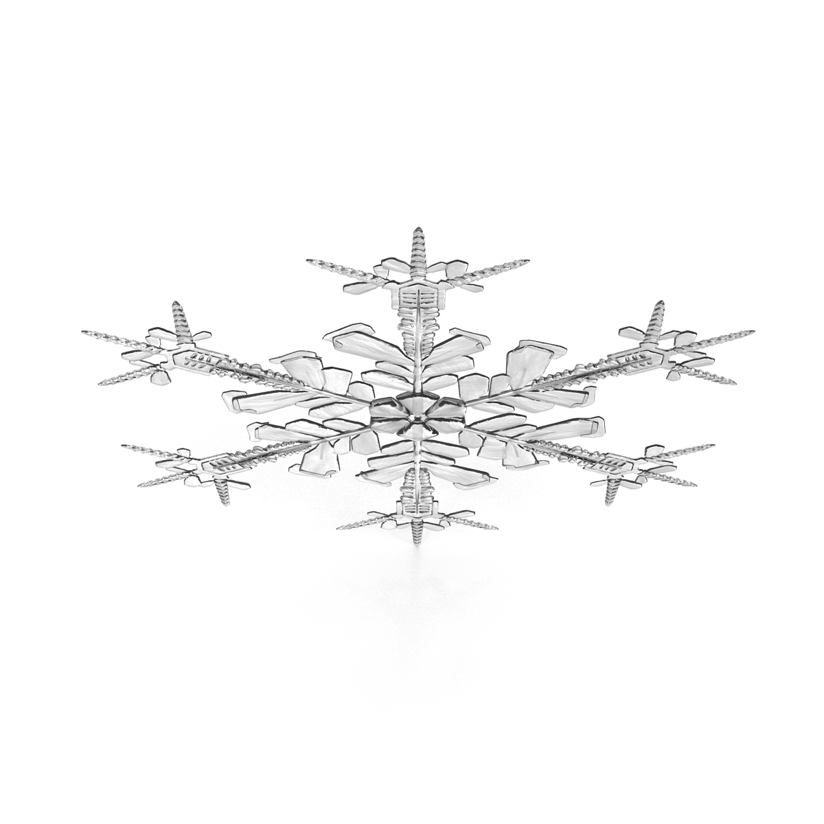 3D Snowflake 4