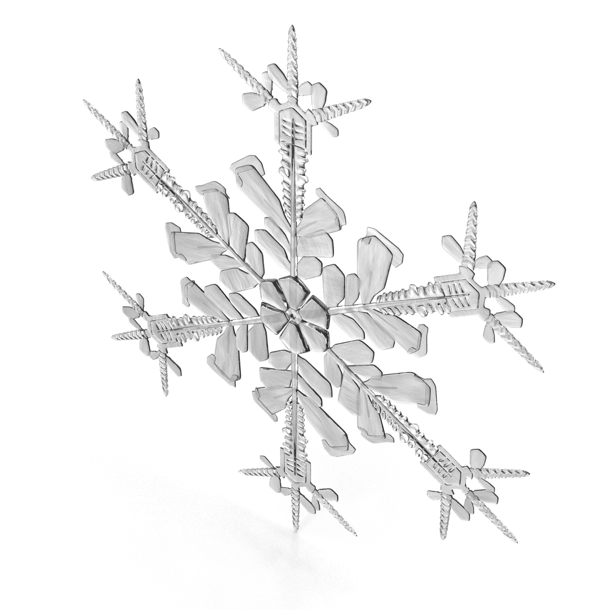 3D Snowflake 4