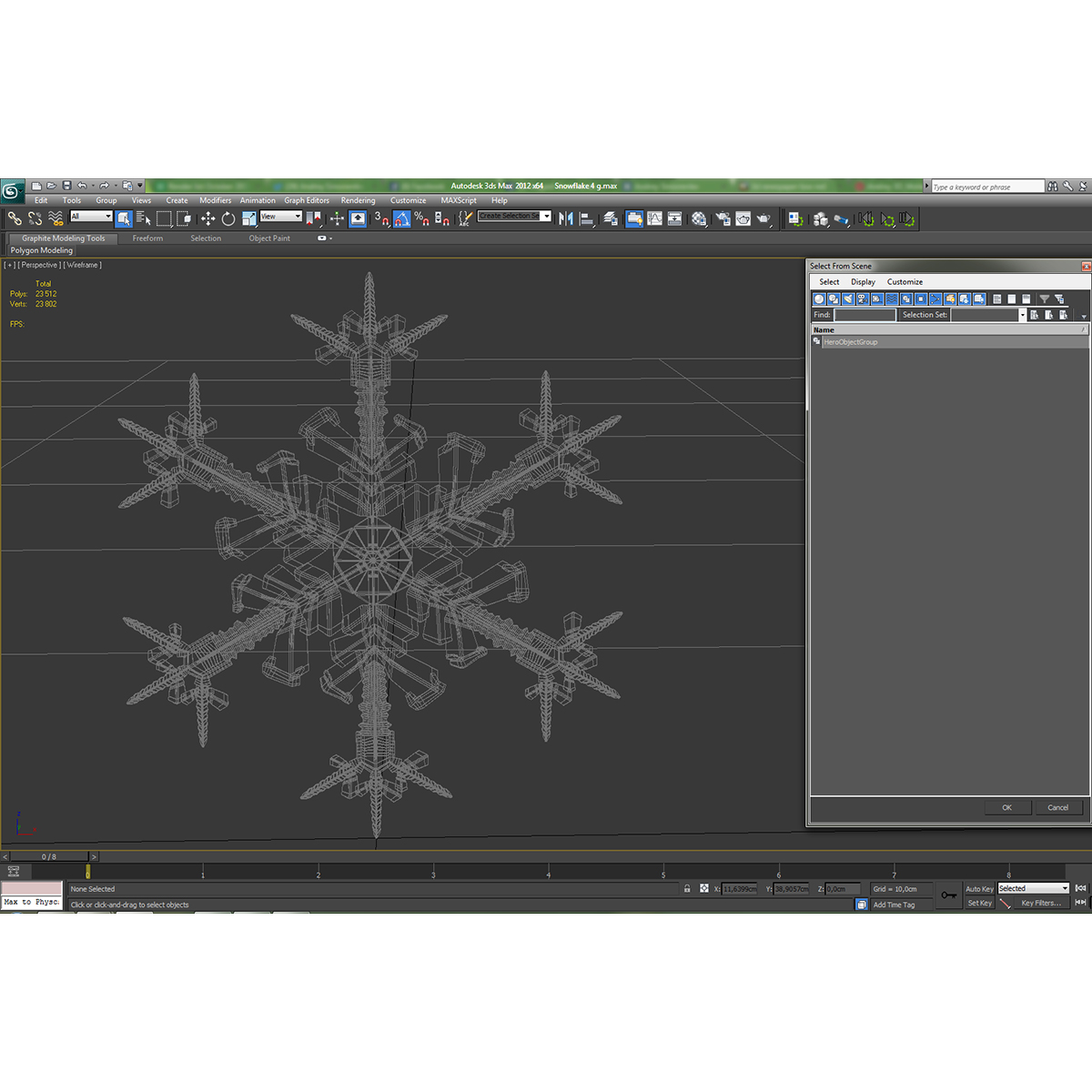 3D Snowflake 4