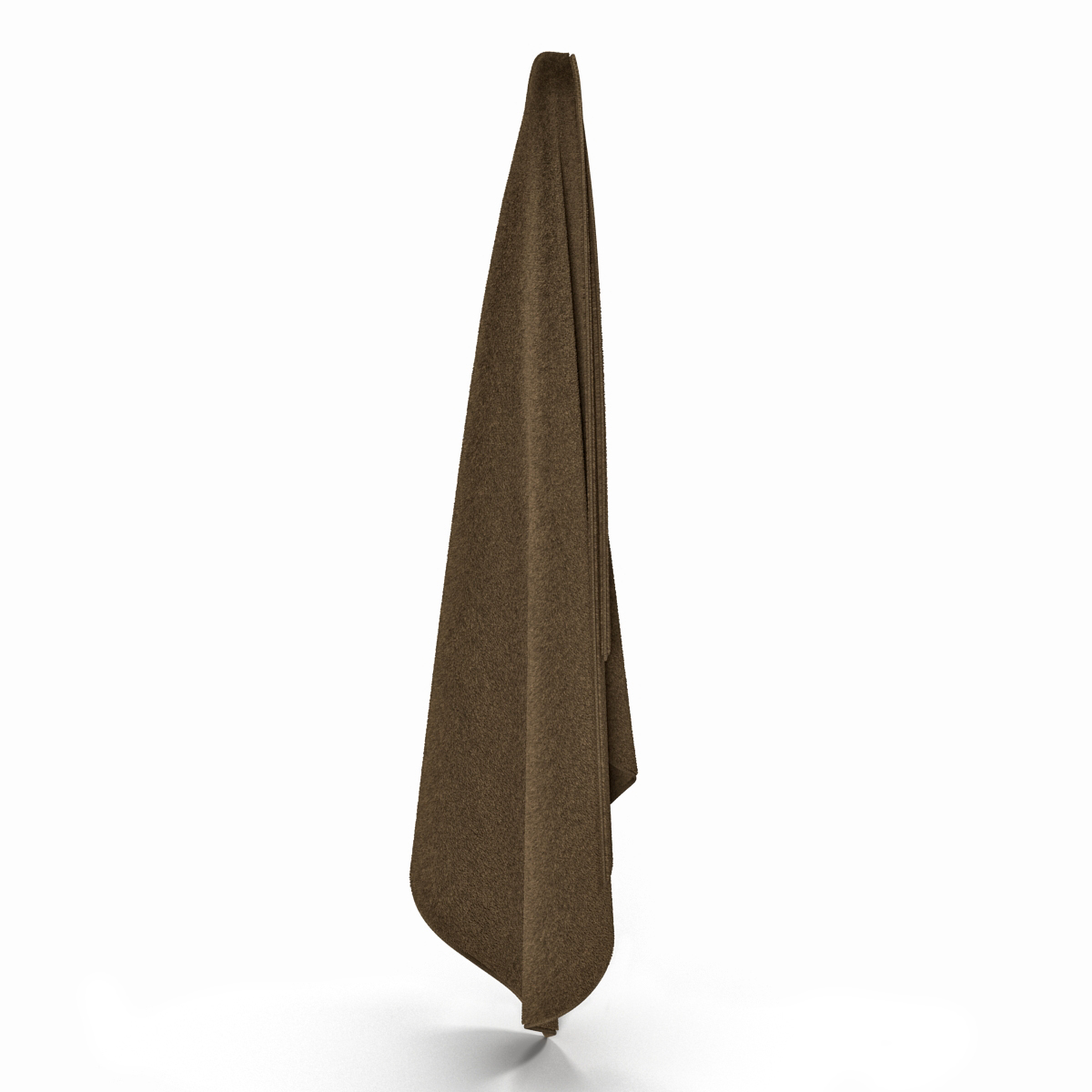 3D Hanging Bathroom Towel Brown model