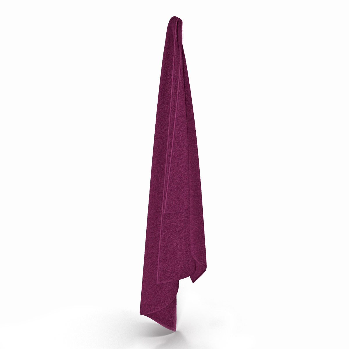 Hanging Bathroom Towel Purple 3D model