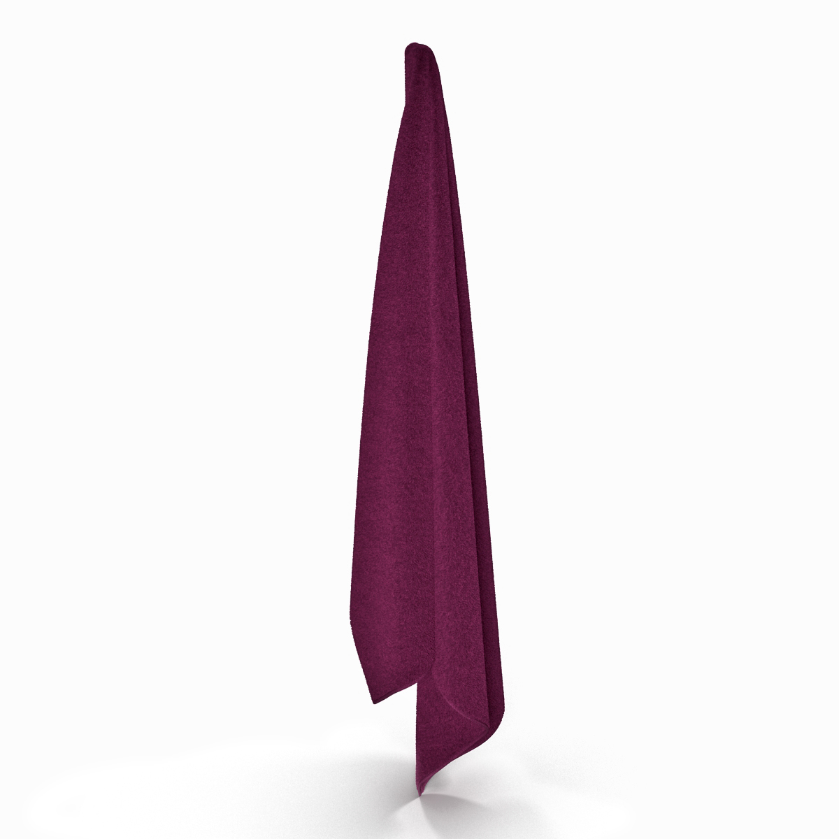 Hanging Bathroom Towel Purple 3D model