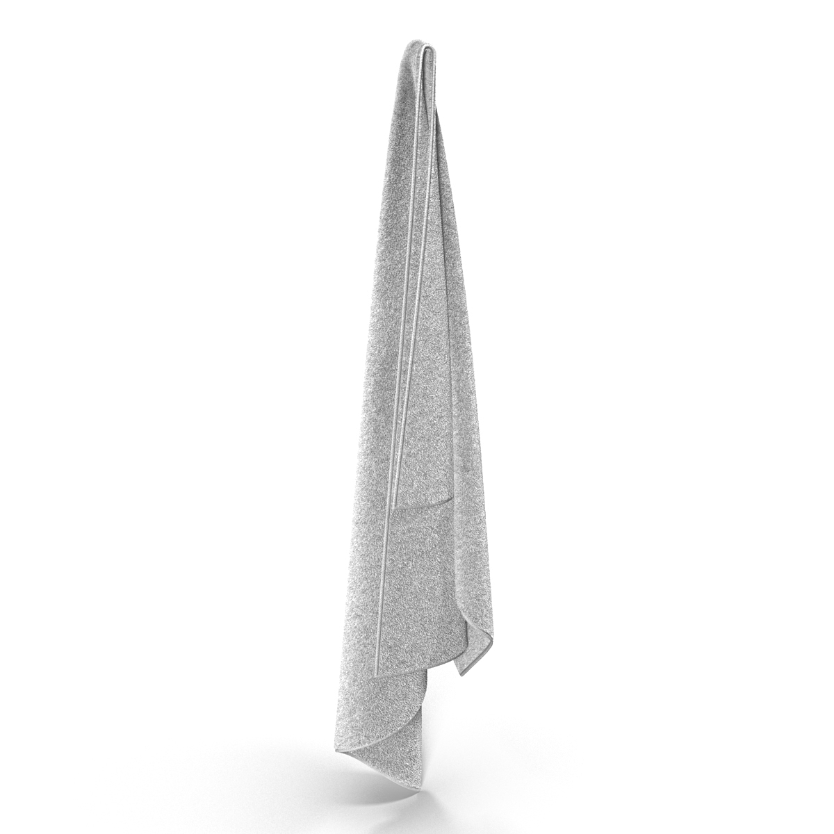 3D Hanging Bathroom Towel White model