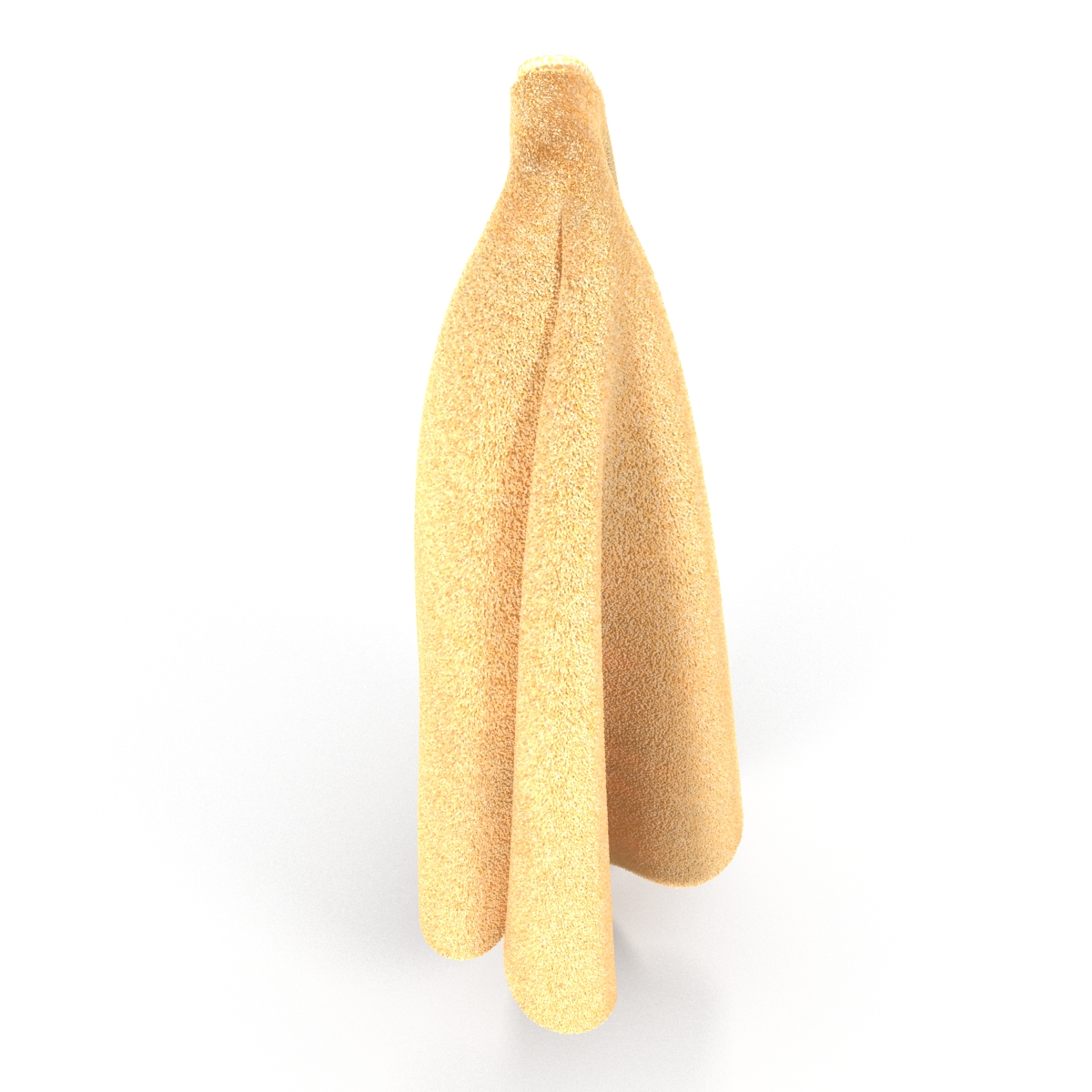 Hanging Bathroom Towel Yellow 3D model