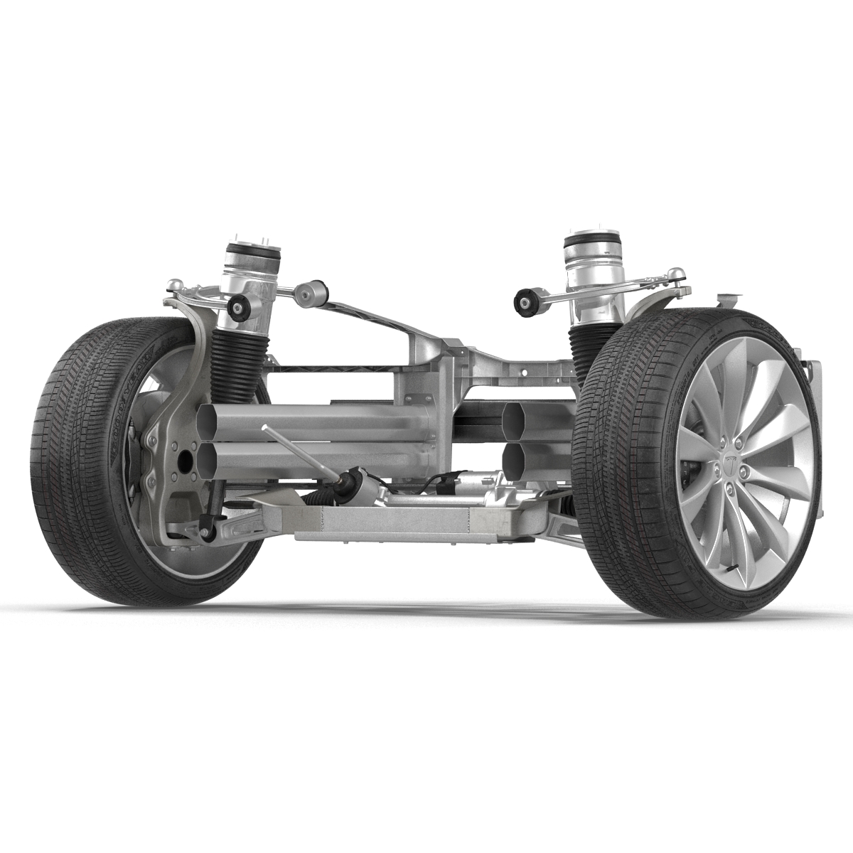 3D model Tesla Model S Front Suspension