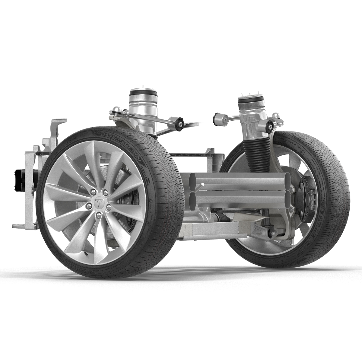 3D model Tesla Model S Front Suspension