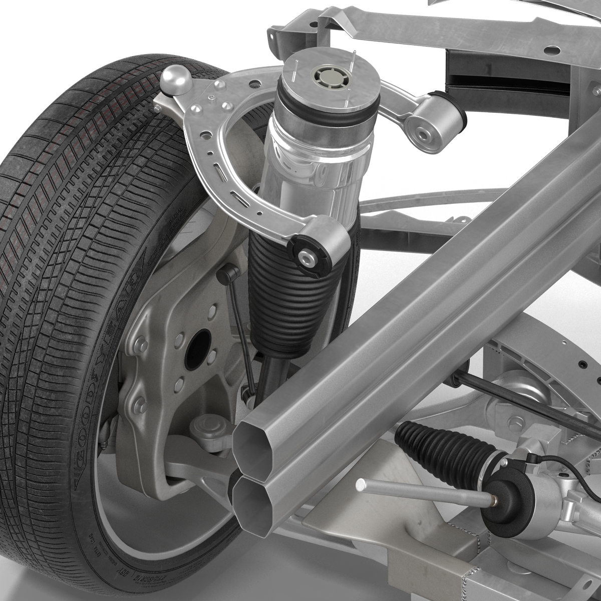 3D model Tesla Model S Front Suspension