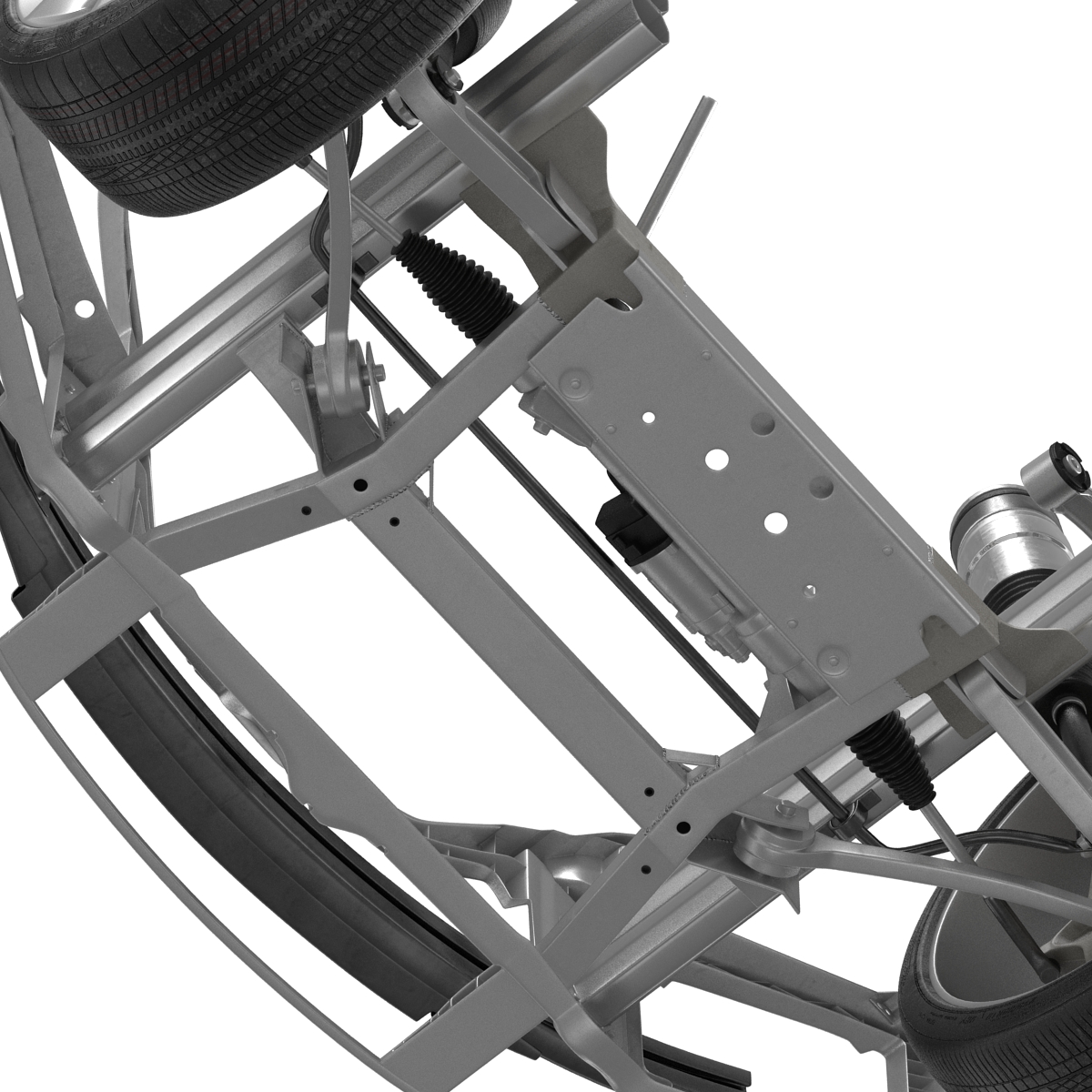 3D model Tesla Model S Front Suspension