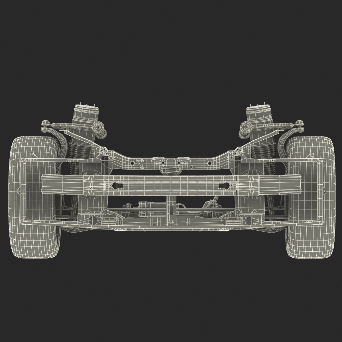 3D model Tesla Model S Front Suspension