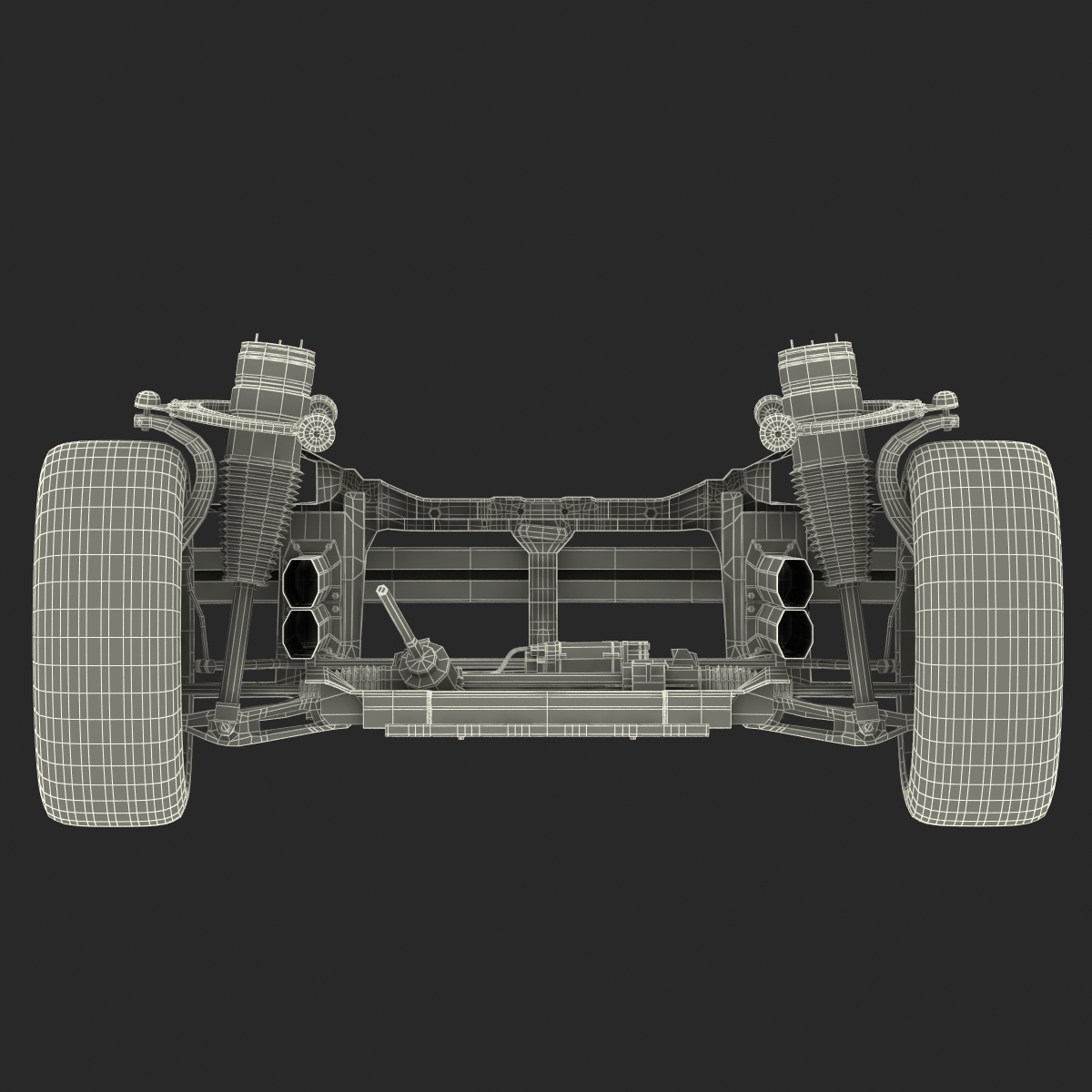 3D model Tesla Model S Front Suspension