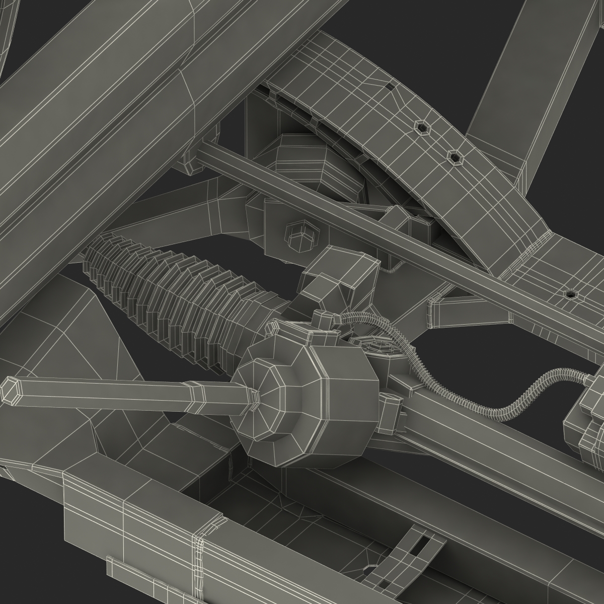 3D model Tesla Model S Front Suspension