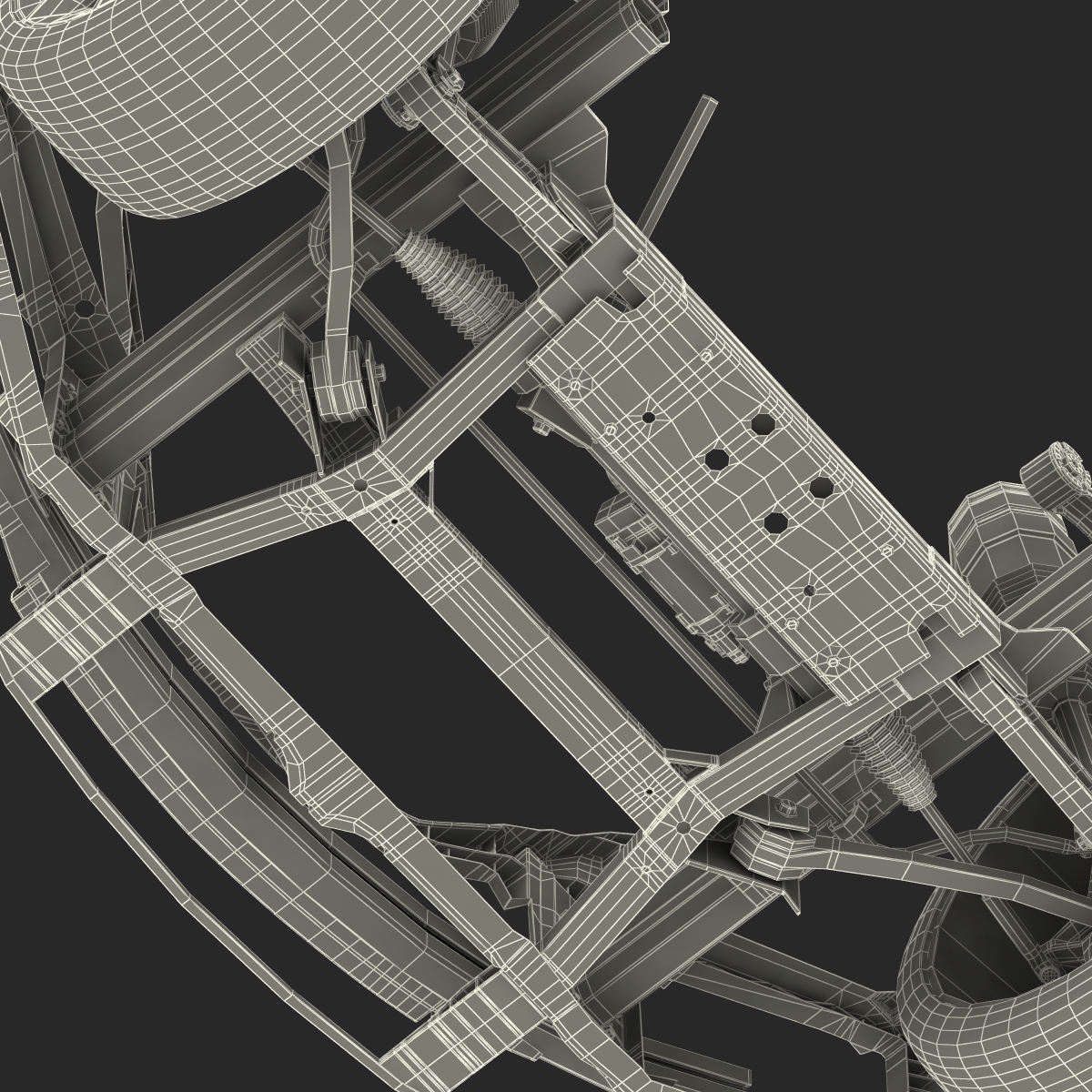 3D model Tesla Model S Front Suspension