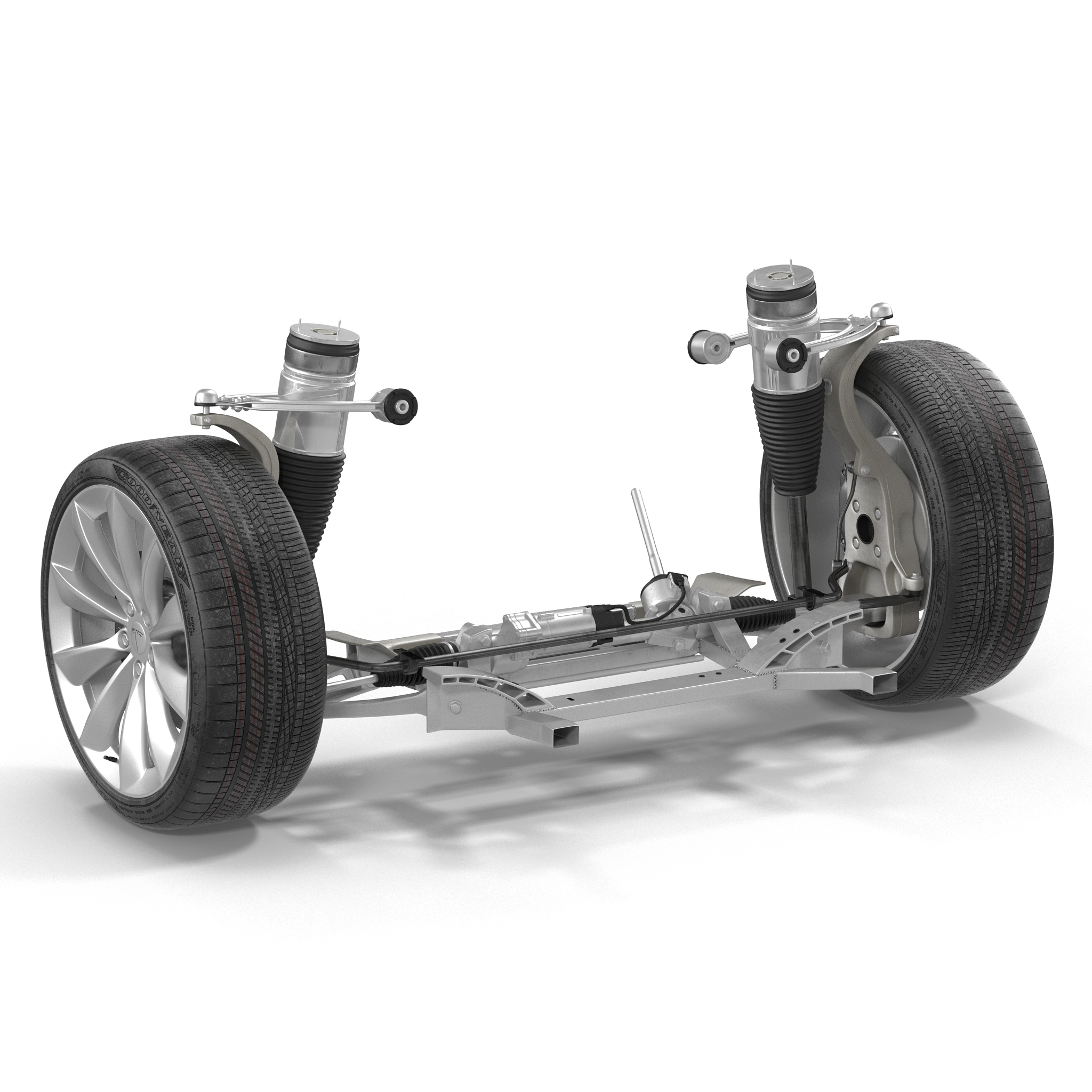 Tesla Model S Front Suspension 2 3D