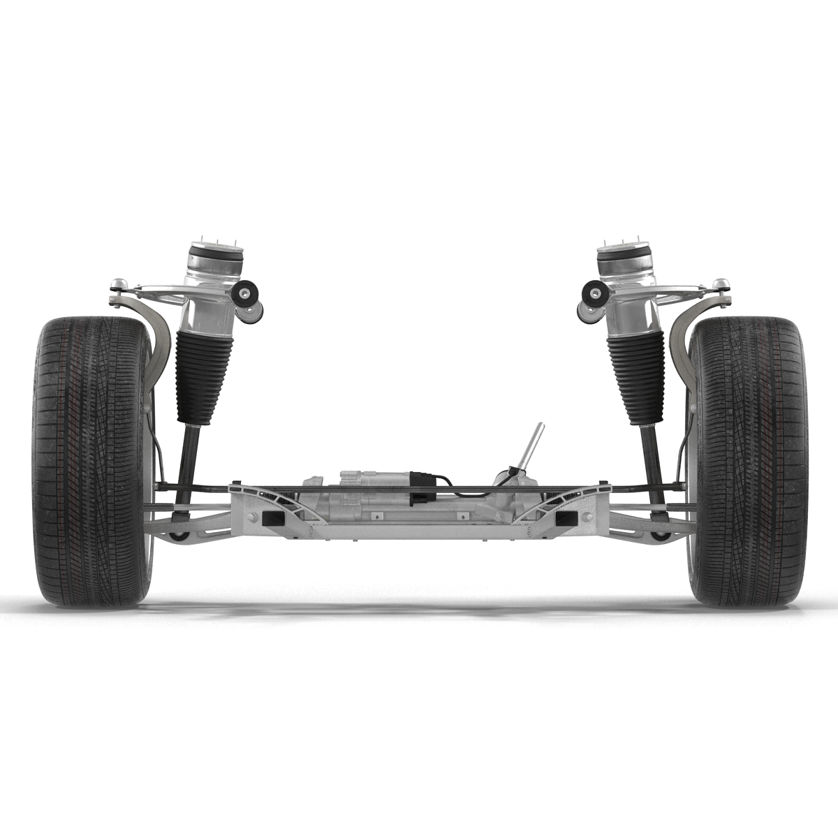 Tesla Model S Front Suspension 2 3D