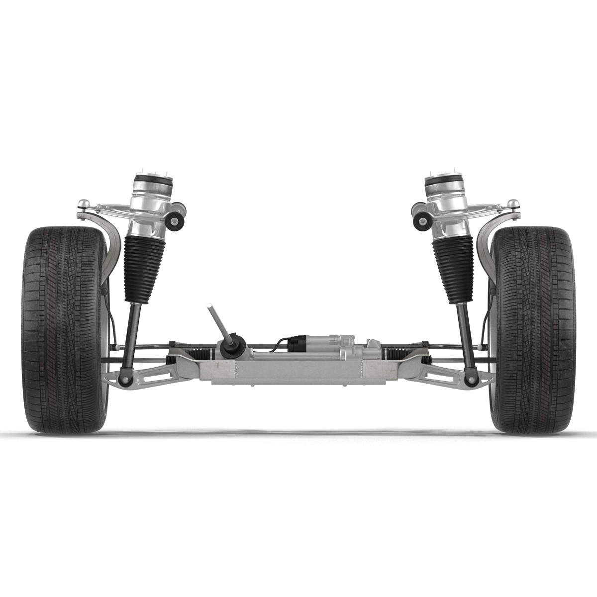 Tesla Model S Front Suspension 2 3D