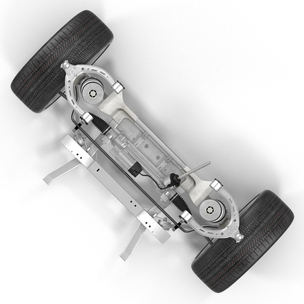 Tesla Model S Front Suspension 2 3D