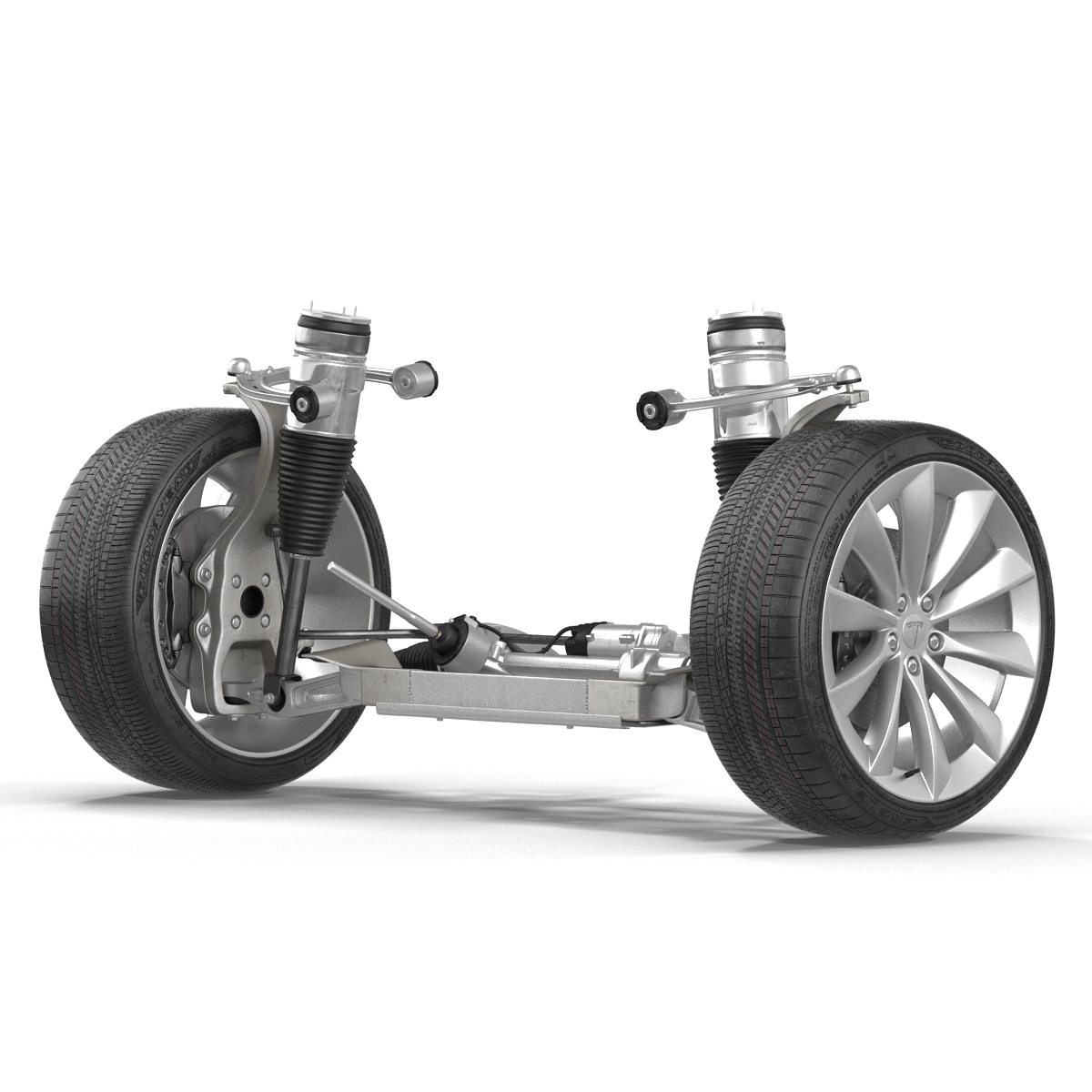 Tesla Model S Front Suspension 2 3D